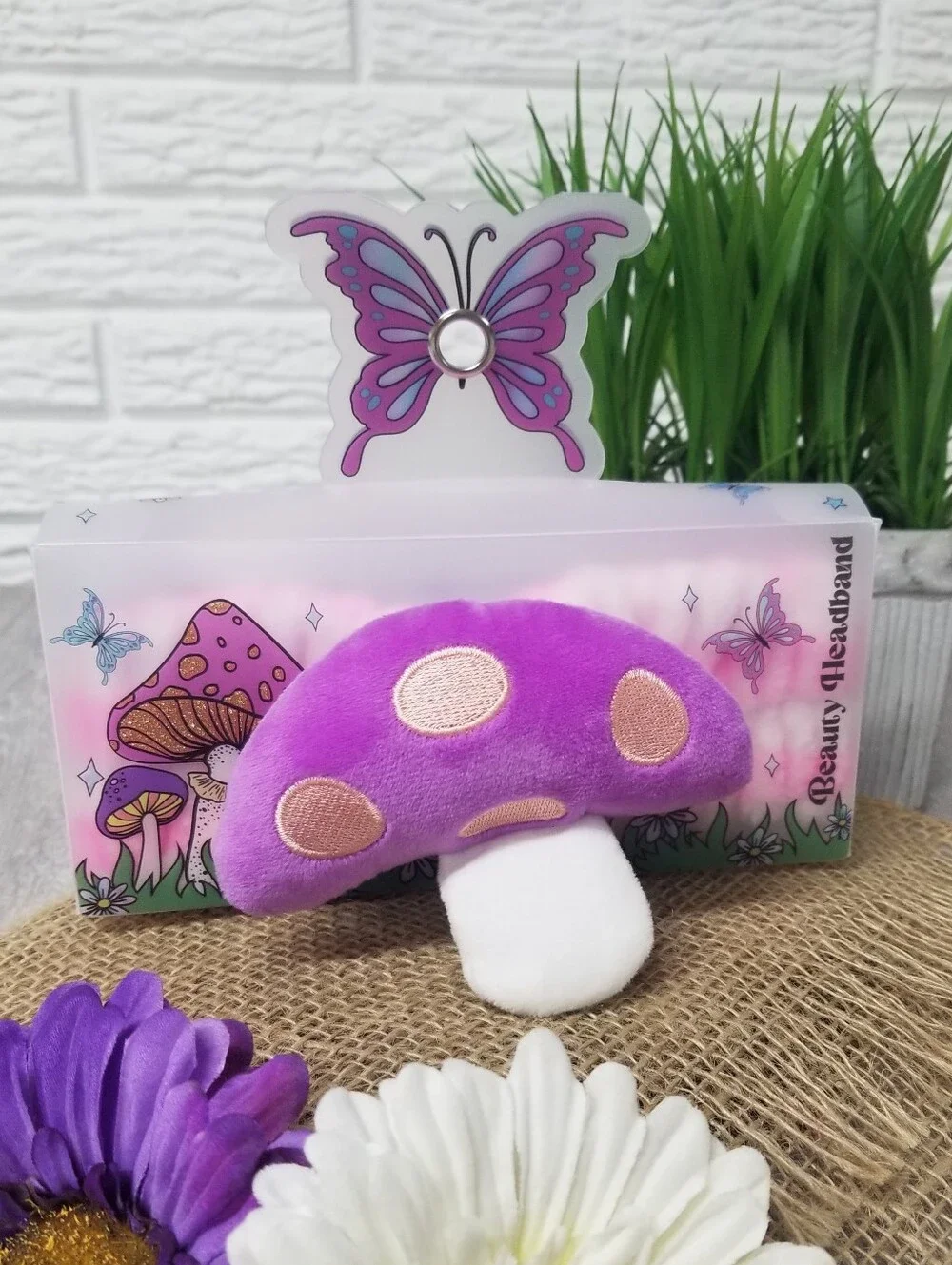 Reserved 3D Plush Mushroom Spa Headband